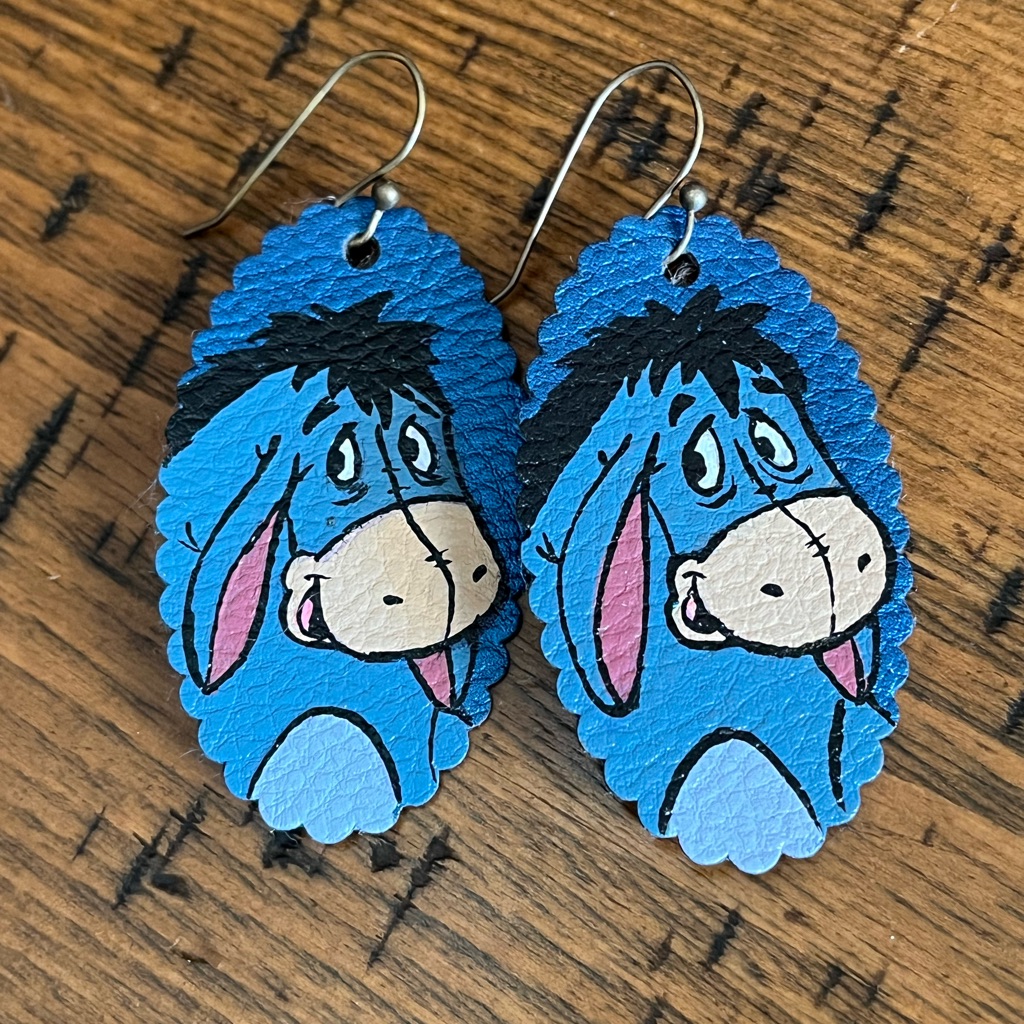 Hand Painted Unique Cartoon Earrings!!